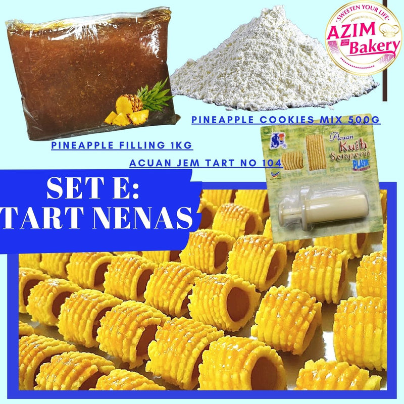 Set Raya Tart Nenas Cookies Premix