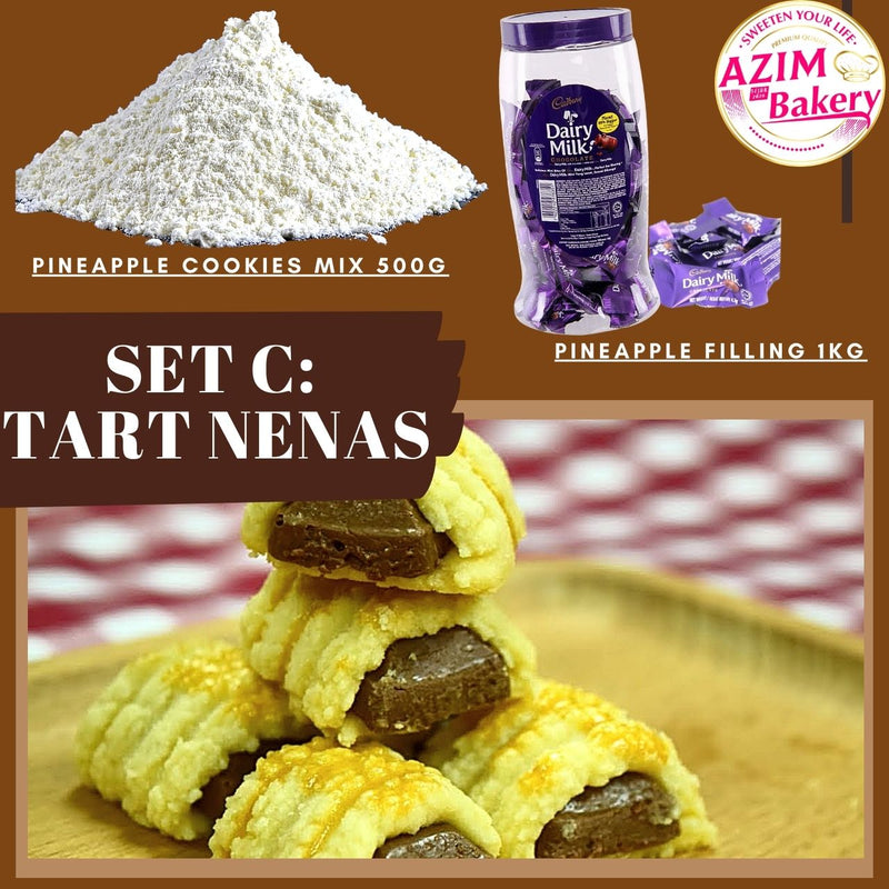 Set Raya Tart Nenas Cookies Premix