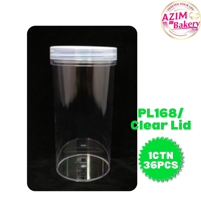 Cylinder Plastic Container PL 168/PC/CTN