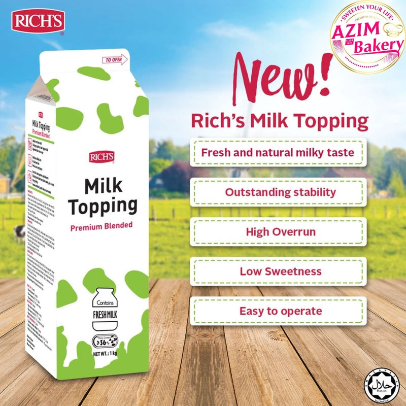Rich's Milk Topping Cream 1L