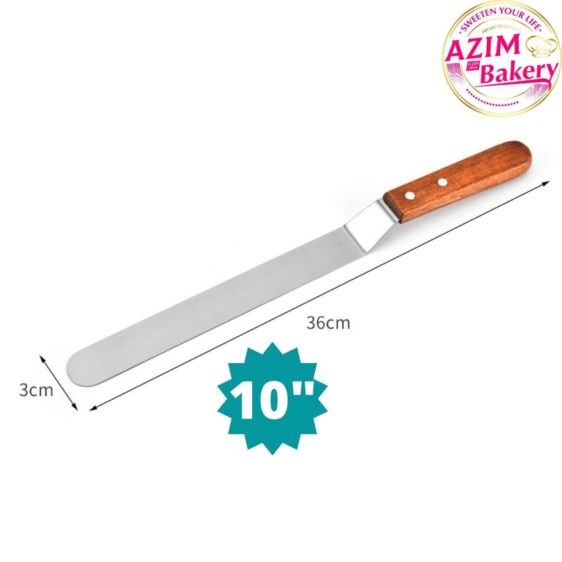 Cake Spatula Curve + Wooden Handle