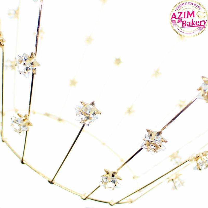 Cake Topper Starry Crown (1PC)