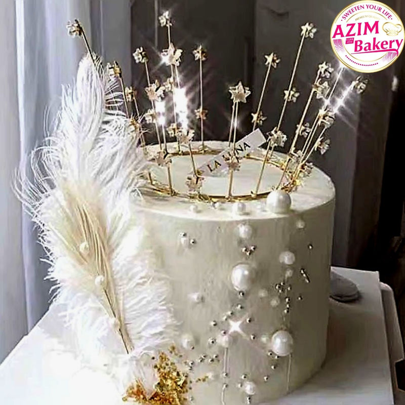 Cake Topper Starry Crown (1PC)
