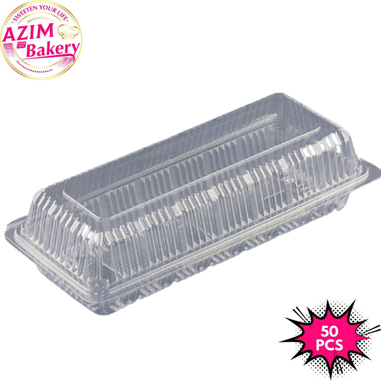Swiss Roll Cake Box Cs-03 50pcs - by Azim Bakery BCH Rawang