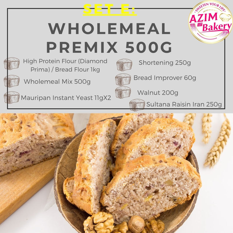 Set Bread Whole meal Premix Flour