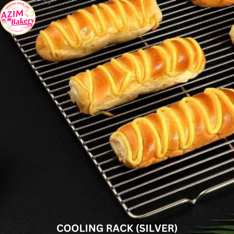 Cooling Rack | Rectangle BBQ Net | Rak Penyejuk Kek Biskut Roti | Cooling Net Bread Cooling Rack | Cooling Mesh Tray BY AZIM BAKERY