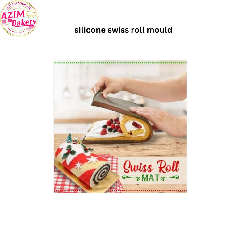 Swiss Roll Silicone Baking Mat Food Grade DIY Multifunction Cake Pad Non-Stick Oven Liner Pad | By Azim Bakery - Rawang